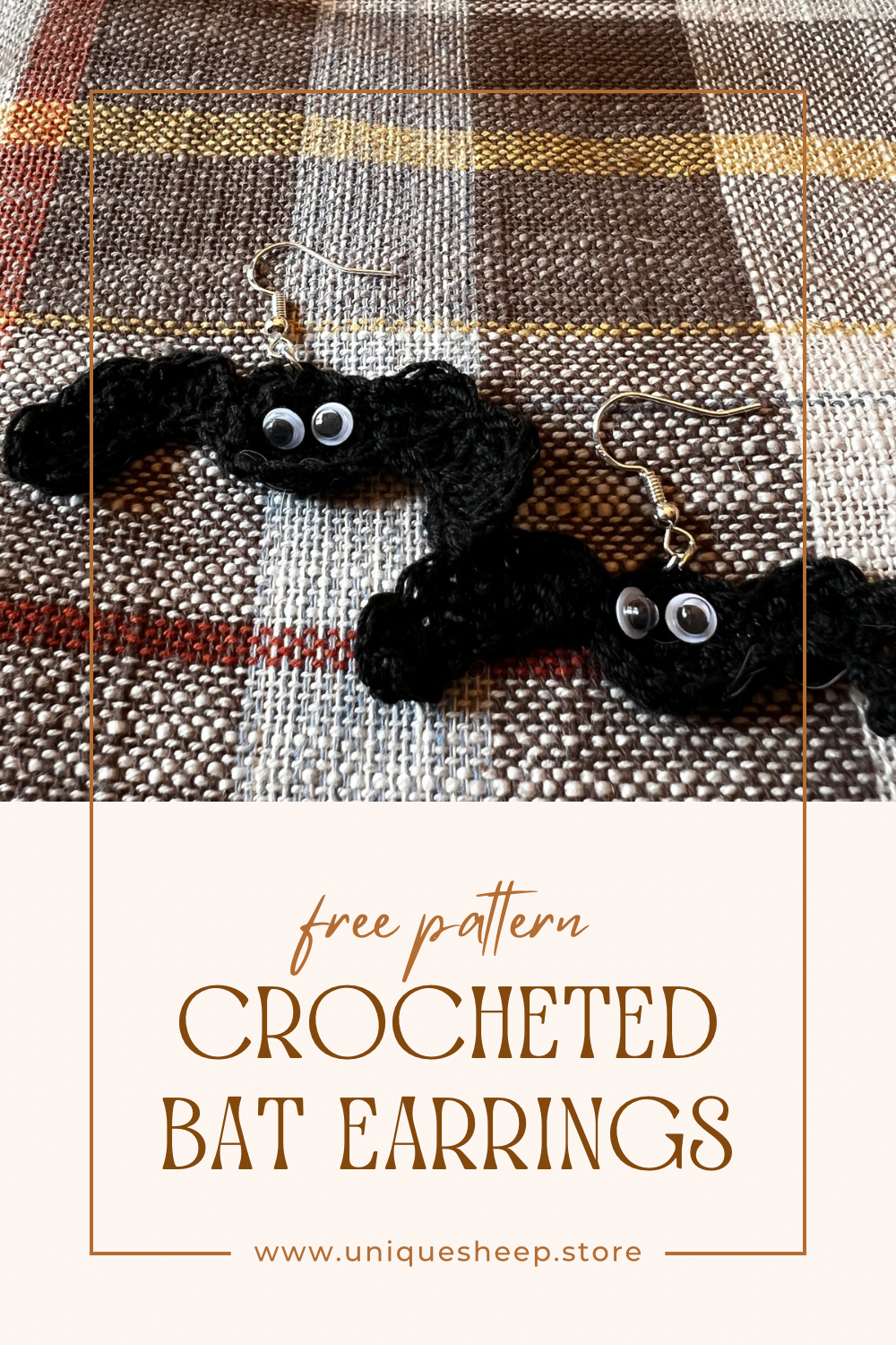 Crocheted Bat Earrings – A fun Halloween Project!