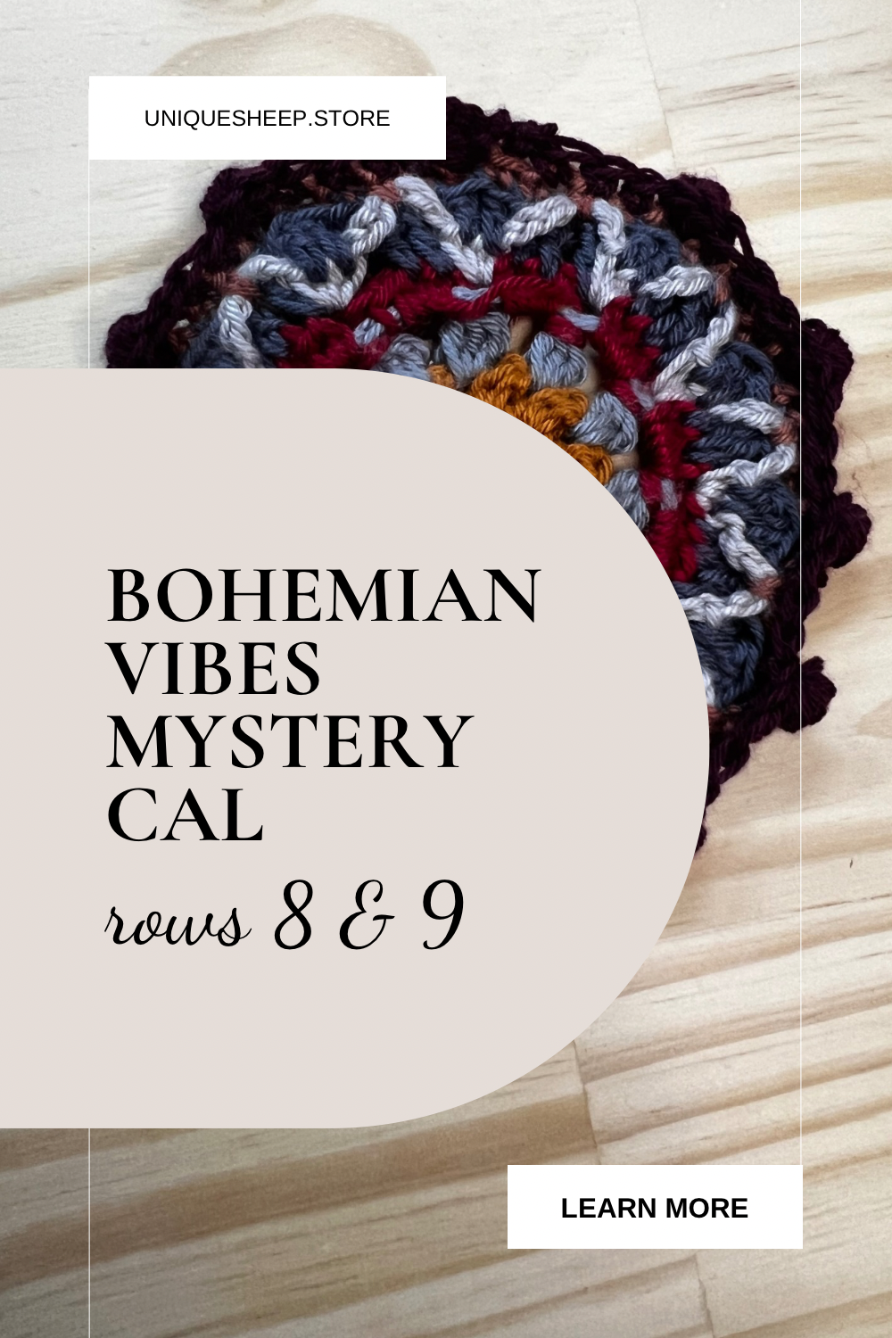 Bohemian Vibes CAL Part 4: Working With ad crochet techniques