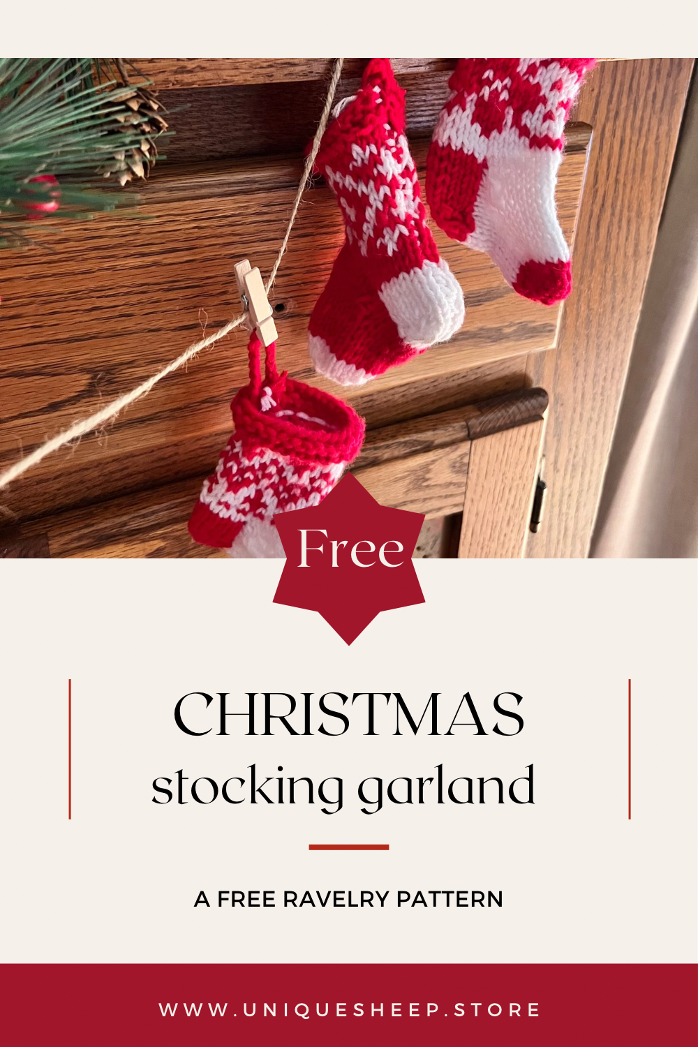 DIY Mini Christmas Stocking Garland