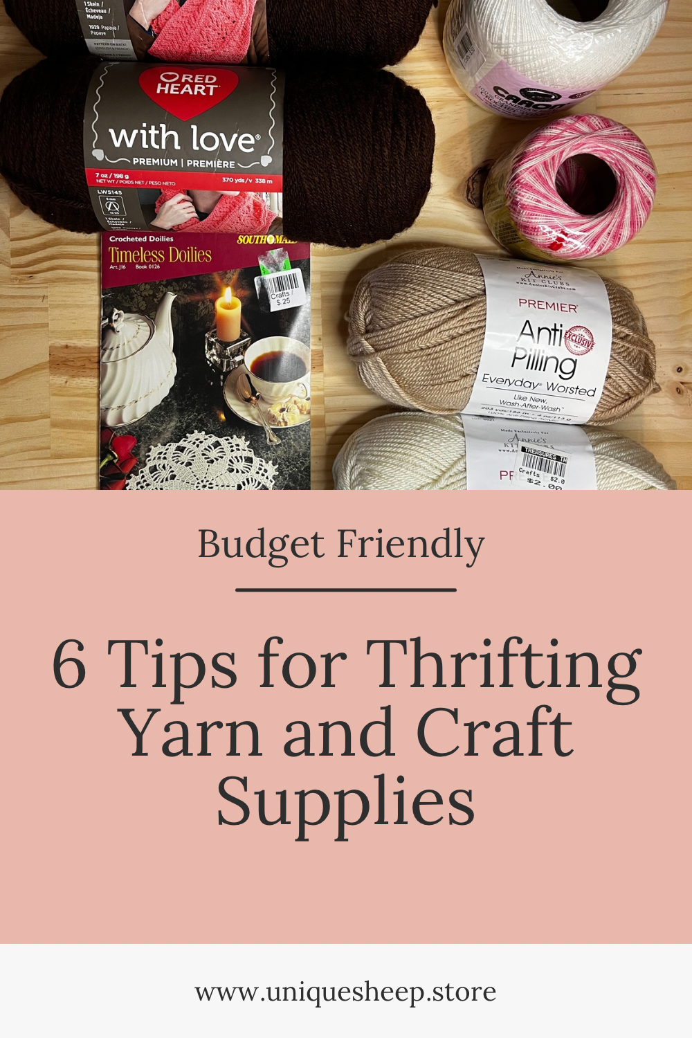 Thrifting Yarn and Craft Supplies